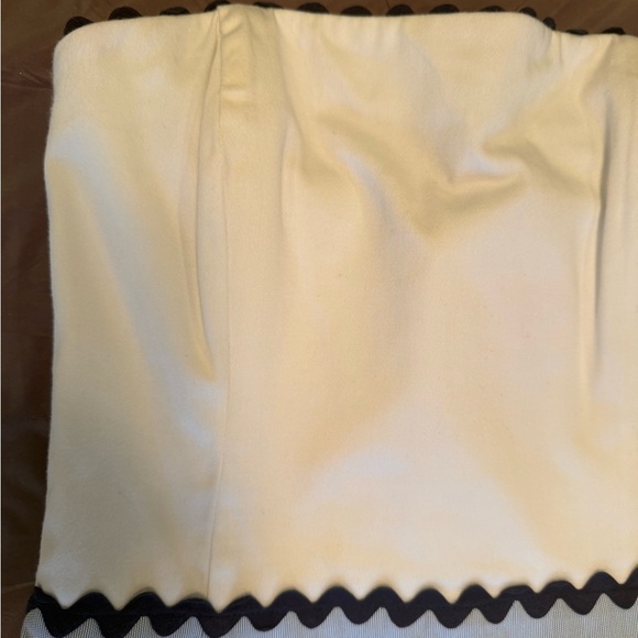 Molly B Color Block Blue/White Strapless Dress with Ribbon edge Size 2 - Picture 9 of 9